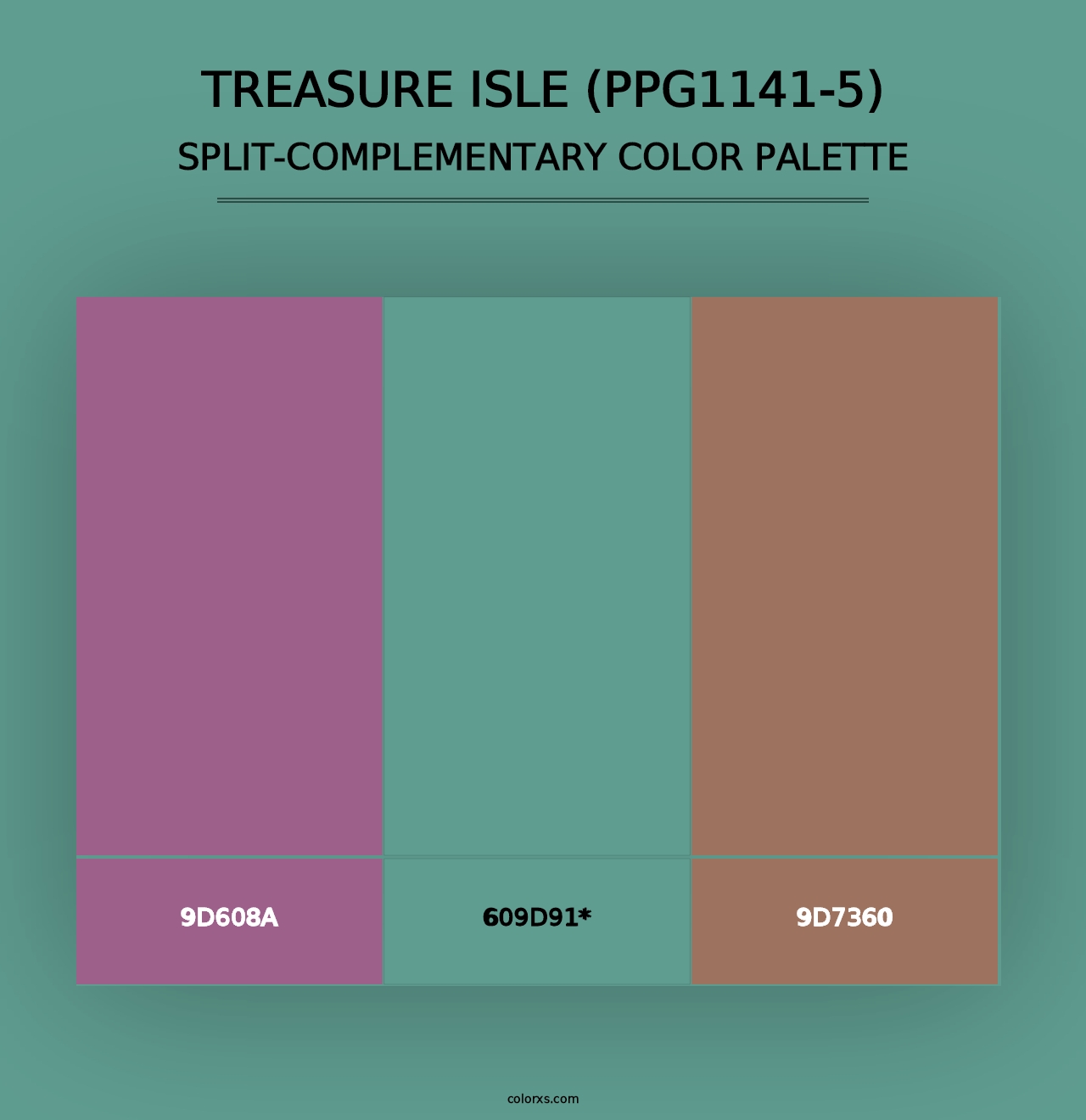 Treasure Isle (PPG1141-5) - Split-Complementary Color Palette