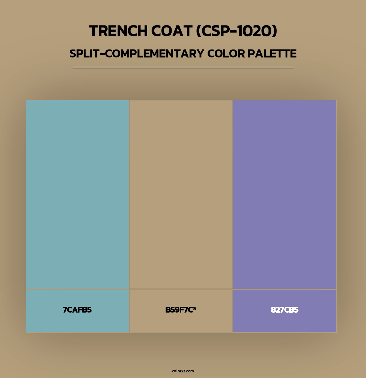 Trench Coat (CSP-1020) - Split-Complementary Color Palette