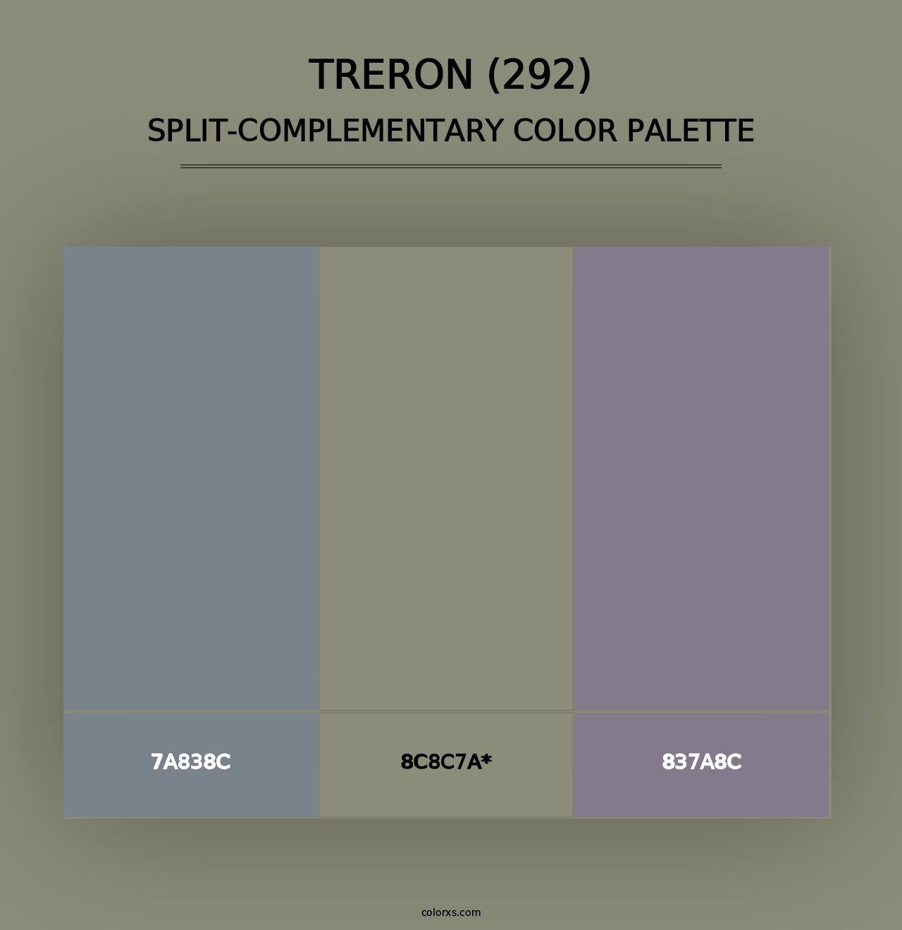 Treron (292) - Split-Complementary Color Palette