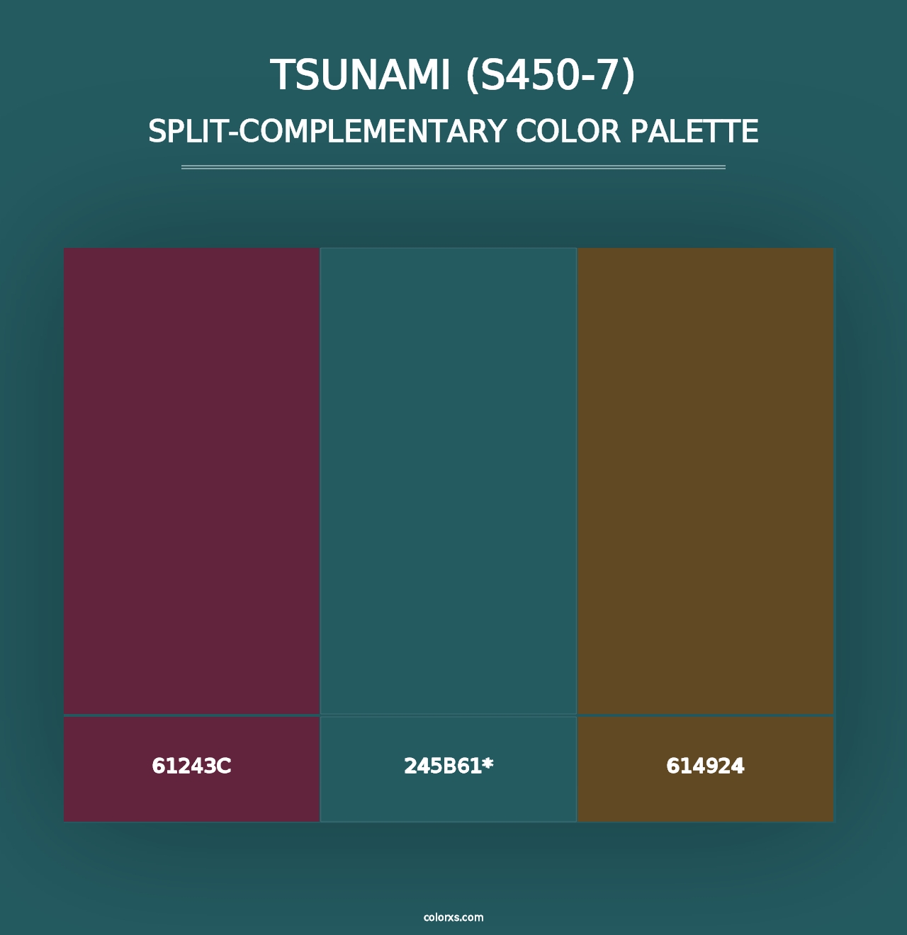 Tsunami (S450-7) - Split-Complementary Color Palette