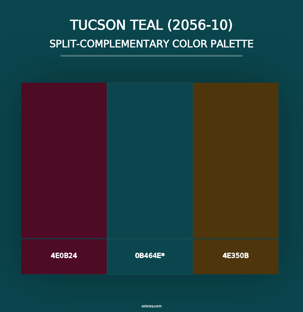 Tucson Teal (2056-10) - Split-Complementary Color Palette