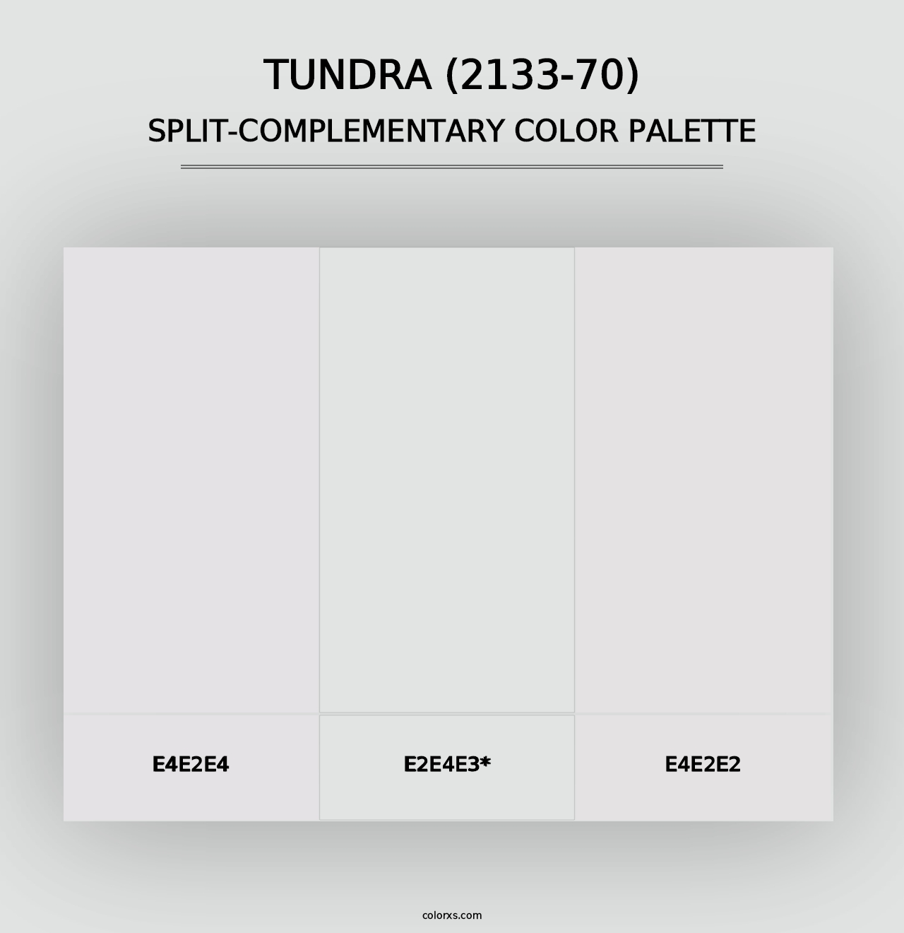 Tundra (2133-70) - Split-Complementary Color Palette