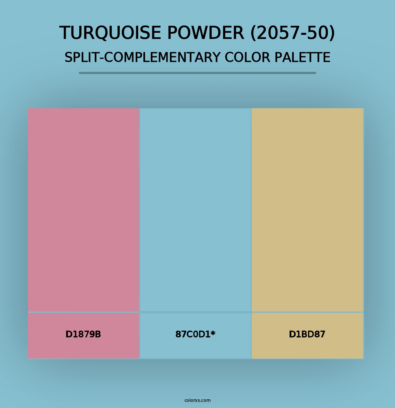 Turquoise Powder (2057-50) - Split-Complementary Color Palette