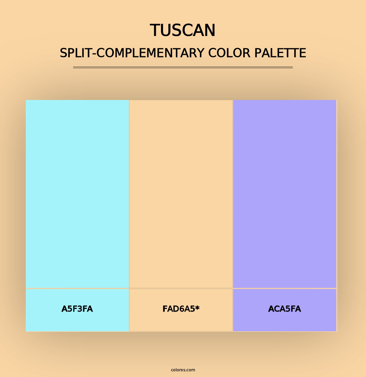 Tuscan - Split-Complementary Color Palette