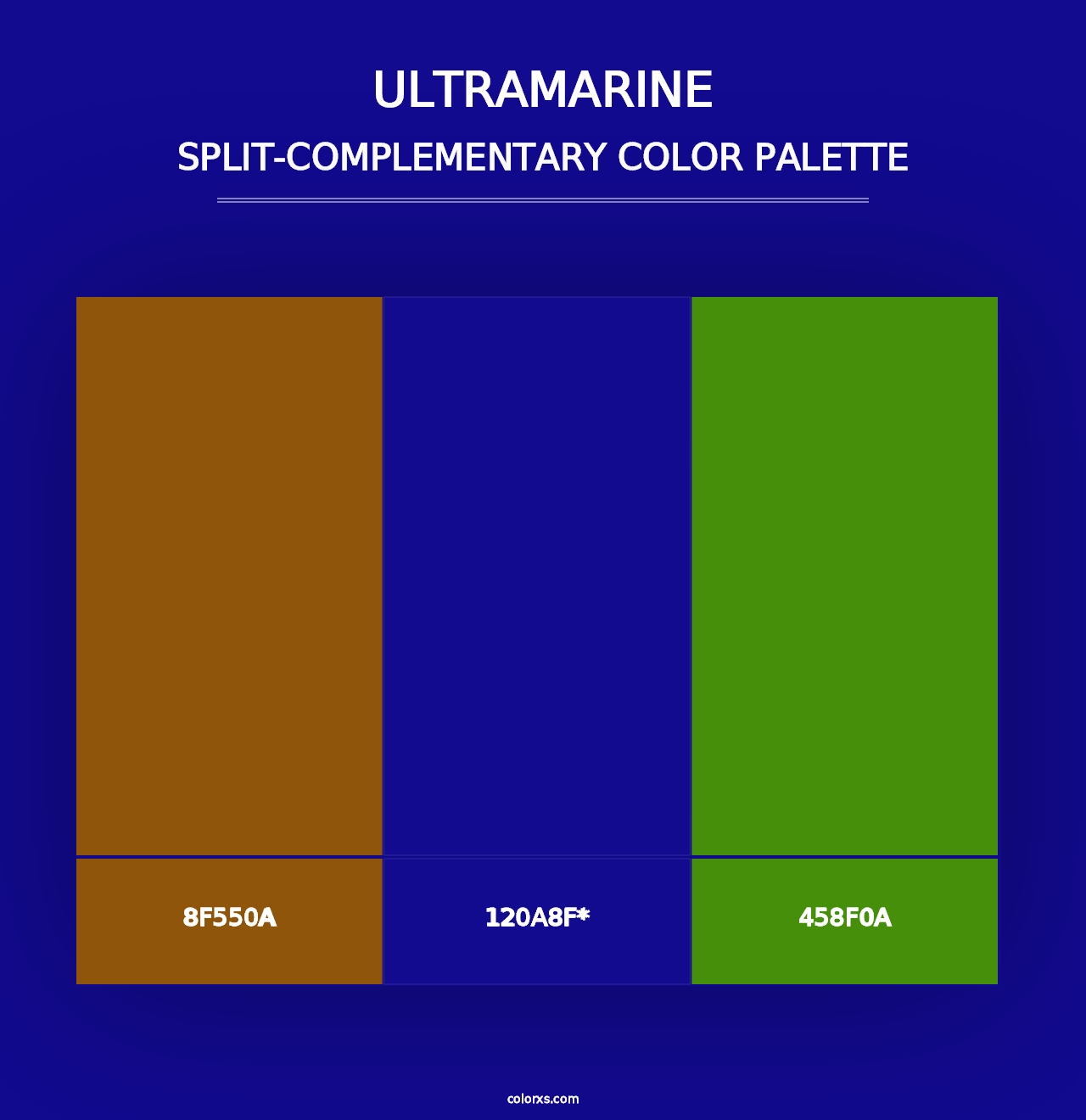 Ultramarine - Split-Complementary Color Palette