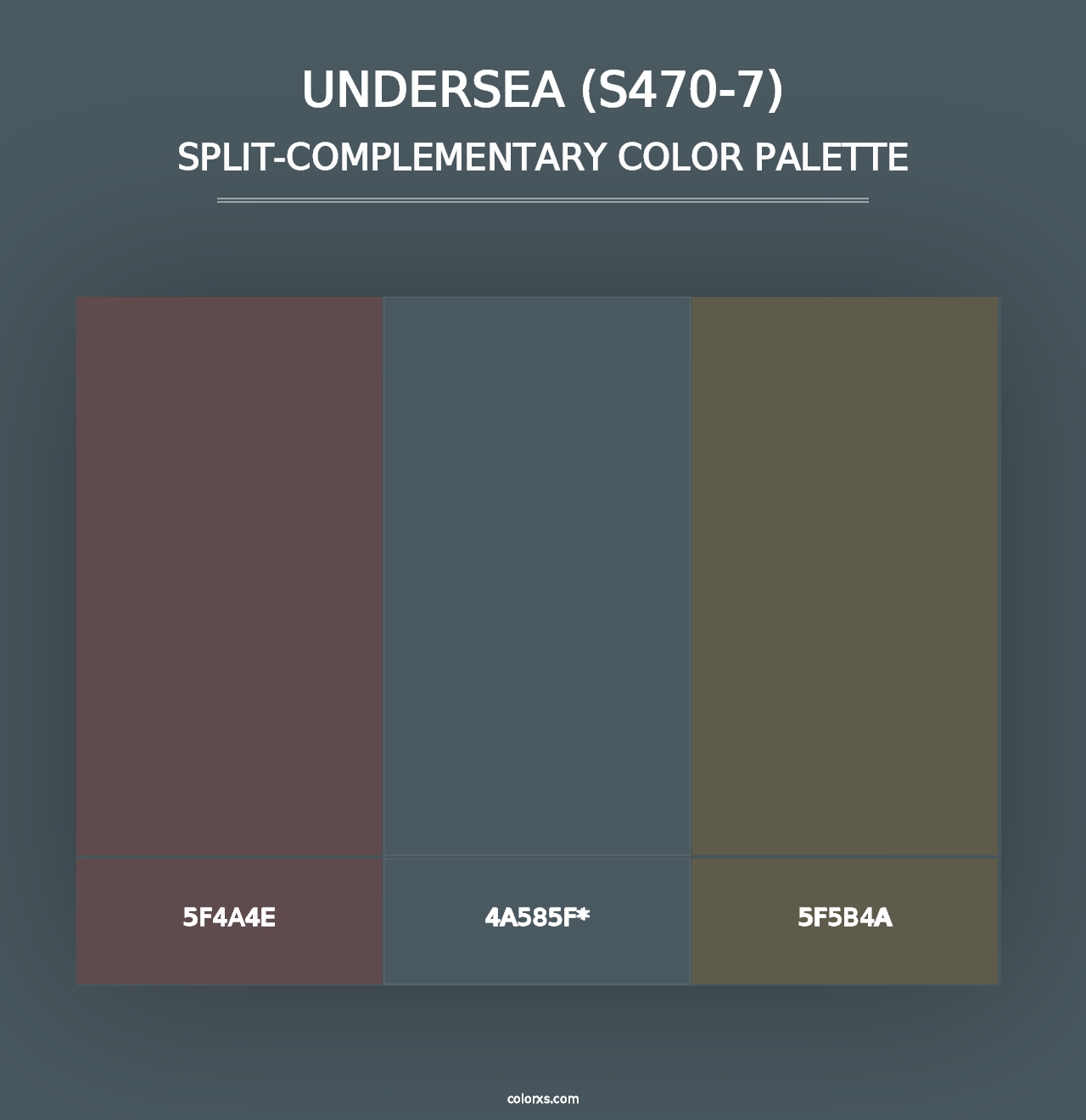 Undersea (S470-7) - Split-Complementary Color Palette