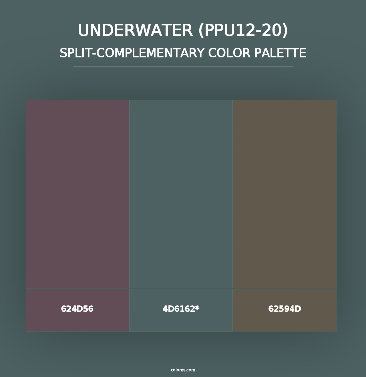 Underwater (PPU12-20) - Split-Complementary Color Palette