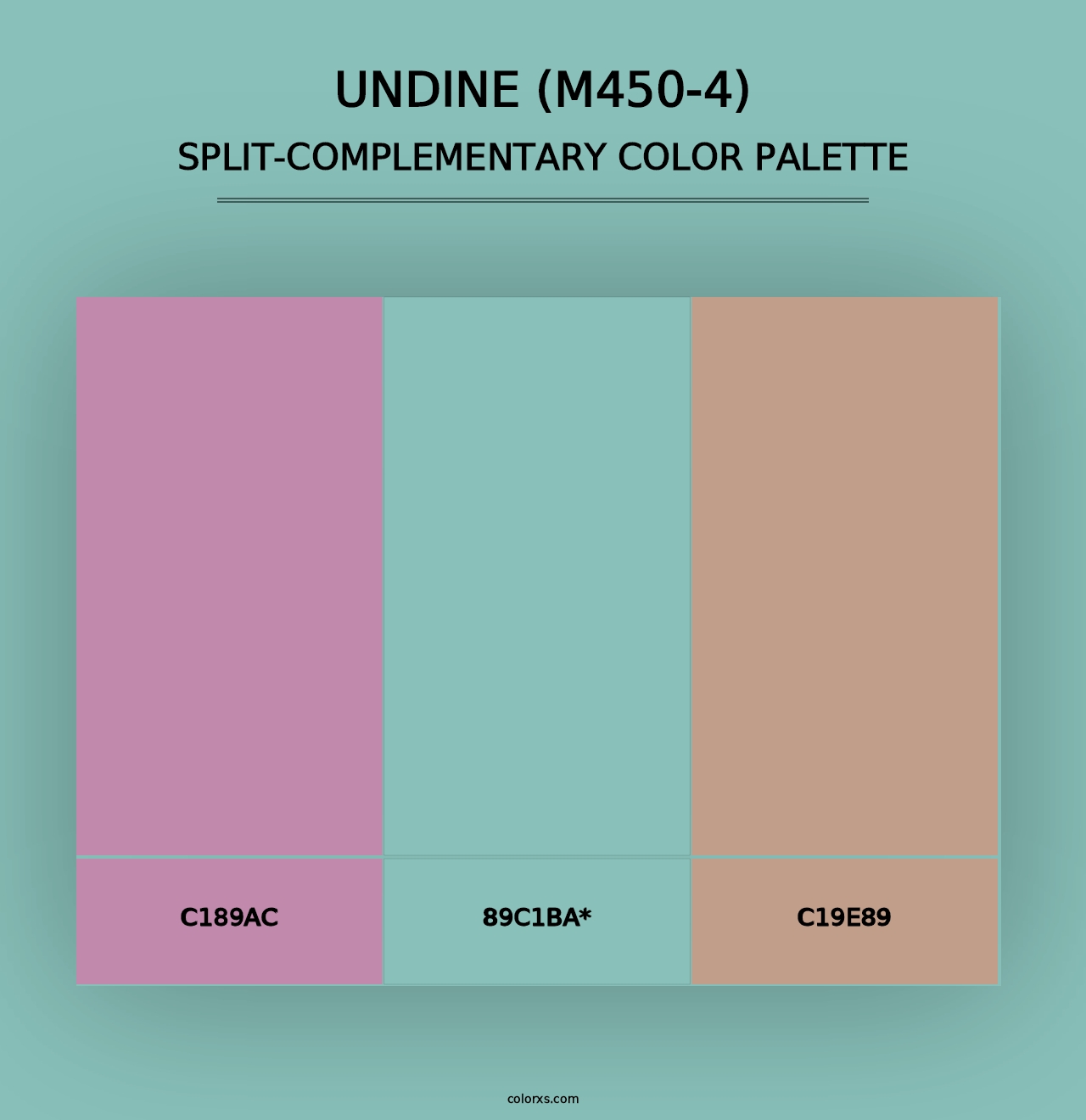 Undine (M450-4) - Split-Complementary Color Palette