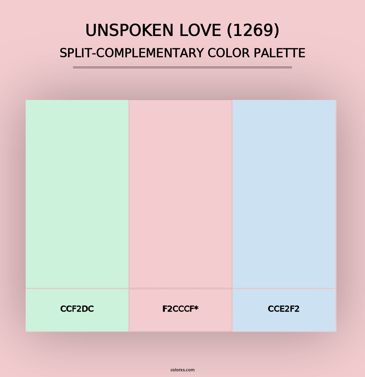 Unspoken Love (1269) - Split-Complementary Color Palette