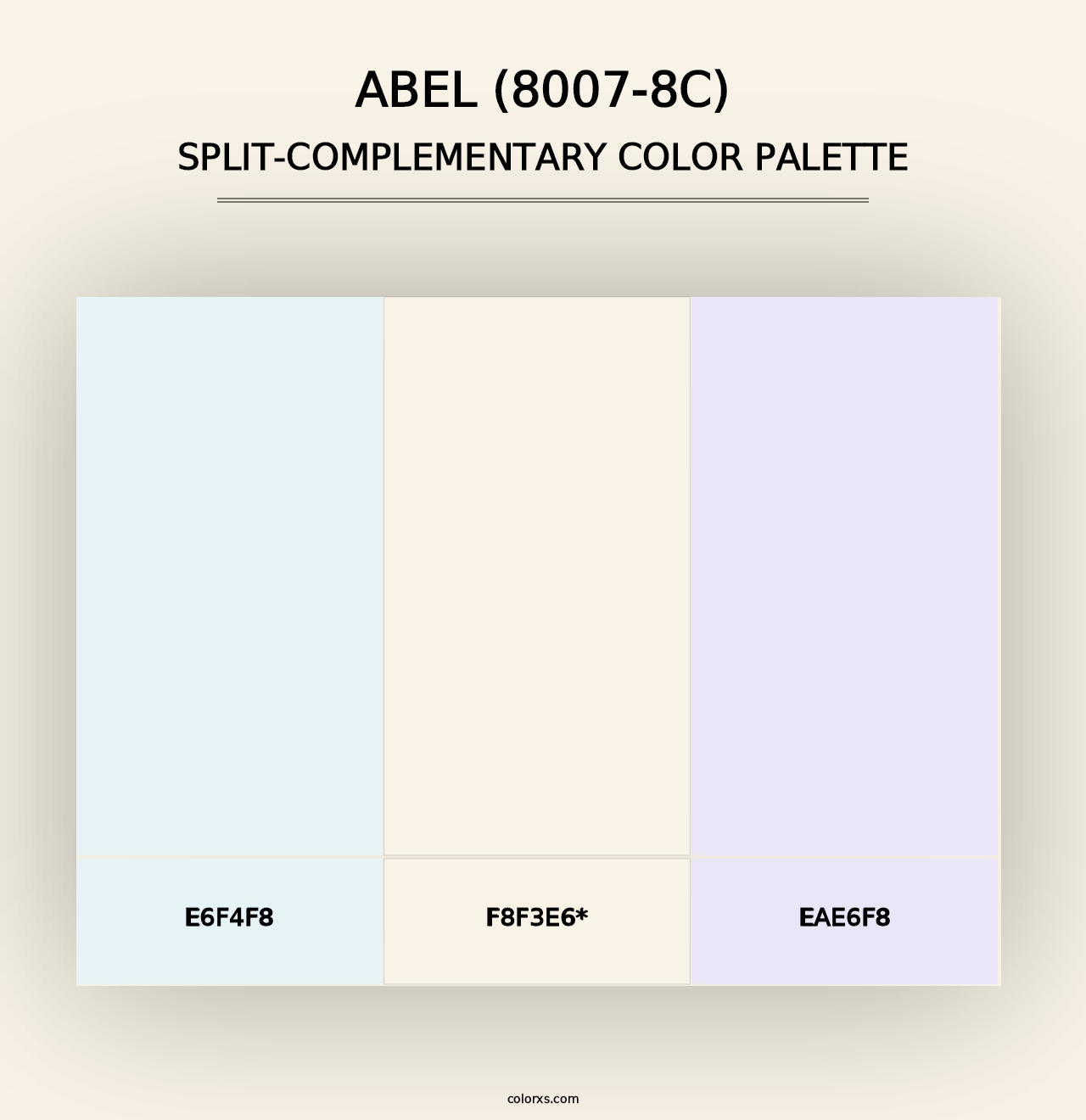 Abel (8007-8C) - Split-Complementary Color Palette