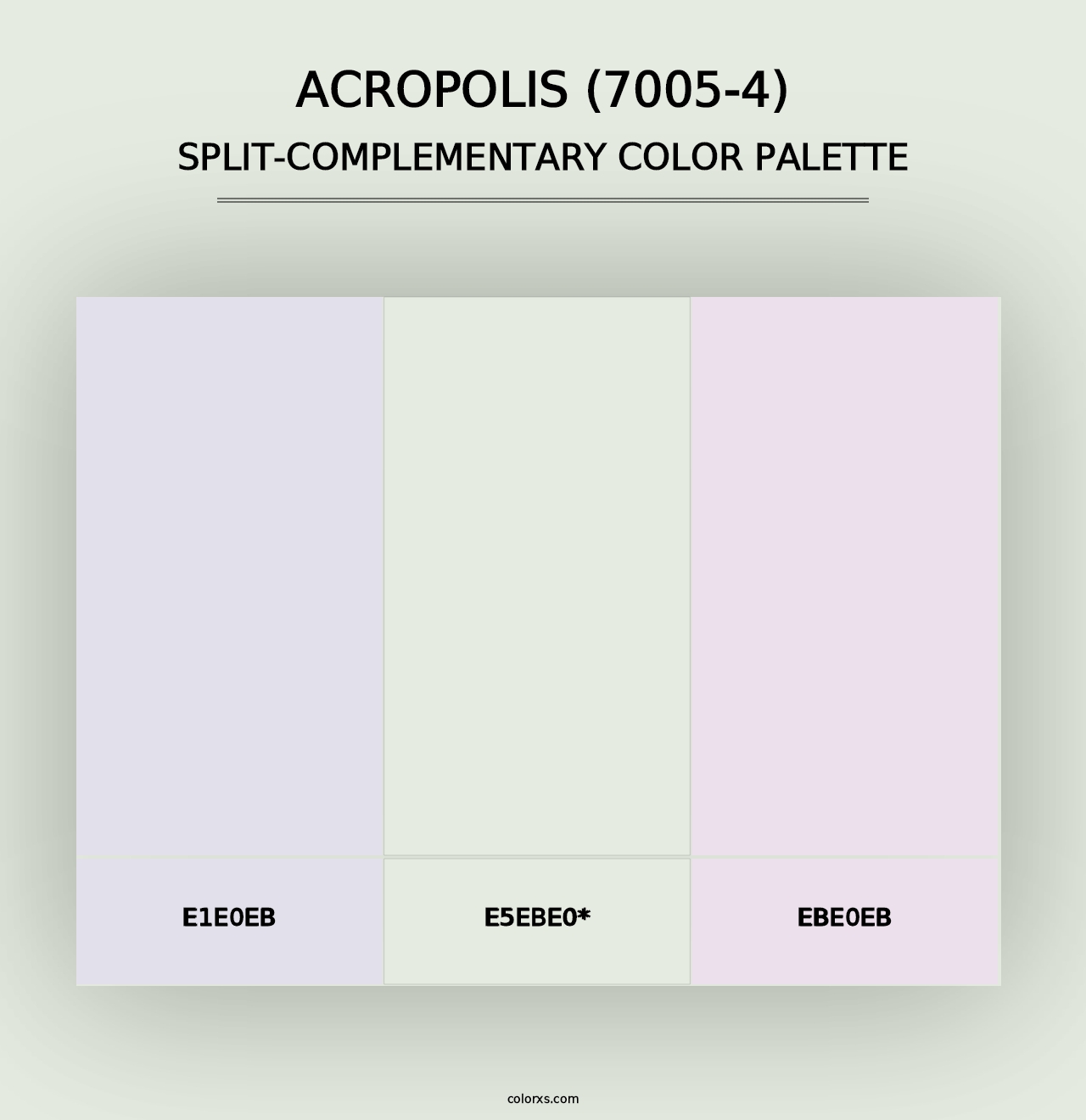 Acropolis (7005-4) - Split-Complementary Color Palette