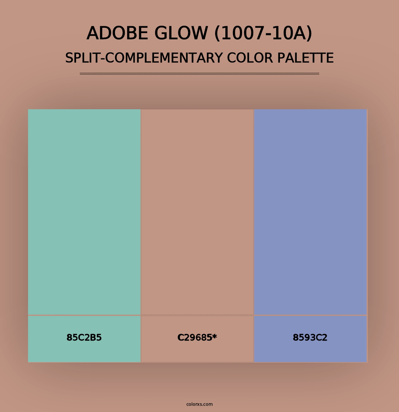 Adobe Glow (1007-10A) - Split-Complementary Color Palette