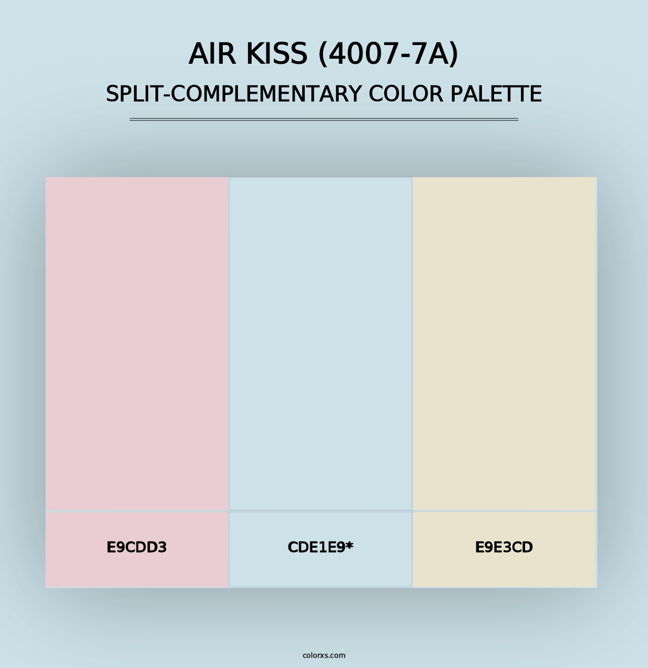 Air Kiss (4007-7A) - Split-Complementary Color Palette