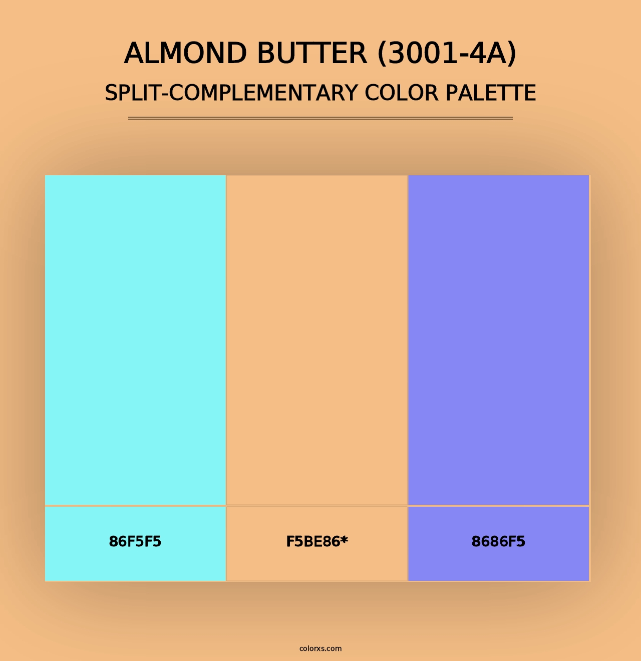 Almond Butter (3001-4A) - Split-Complementary Color Palette