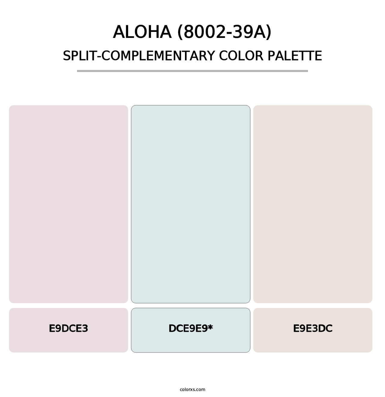 Aloha (8002-39A) - Split-Complementary Color Palette