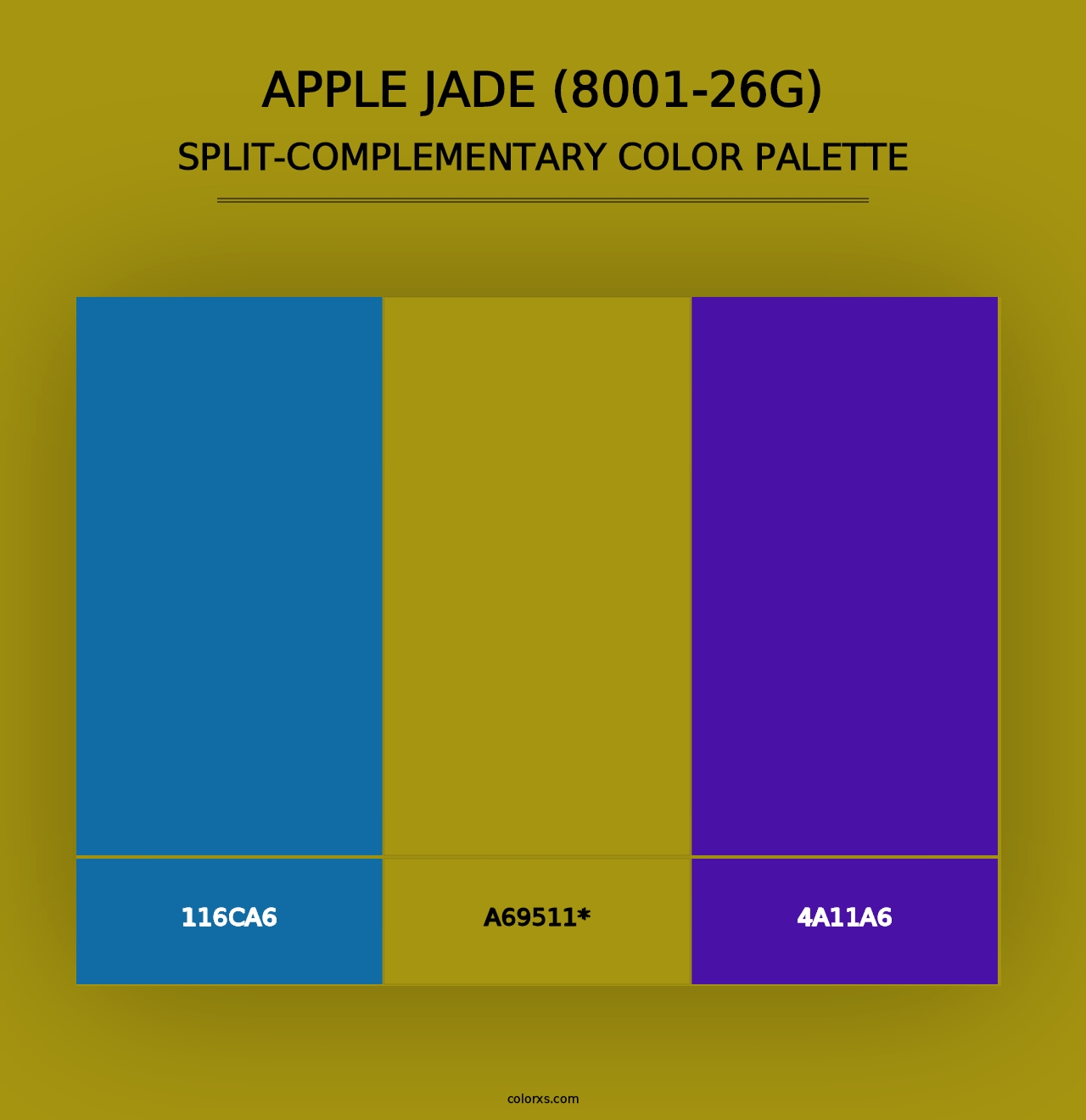 Apple Jade (8001-26G) - Split-Complementary Color Palette