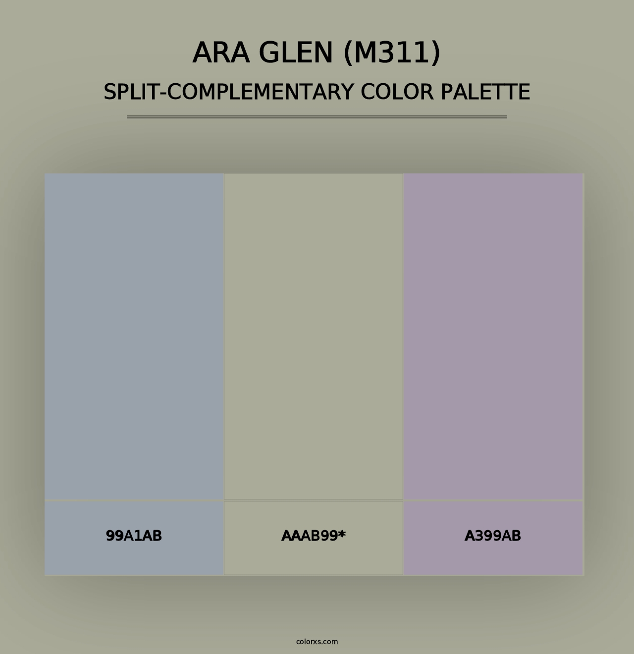 Ara Glen (M311) - Split-Complementary Color Palette