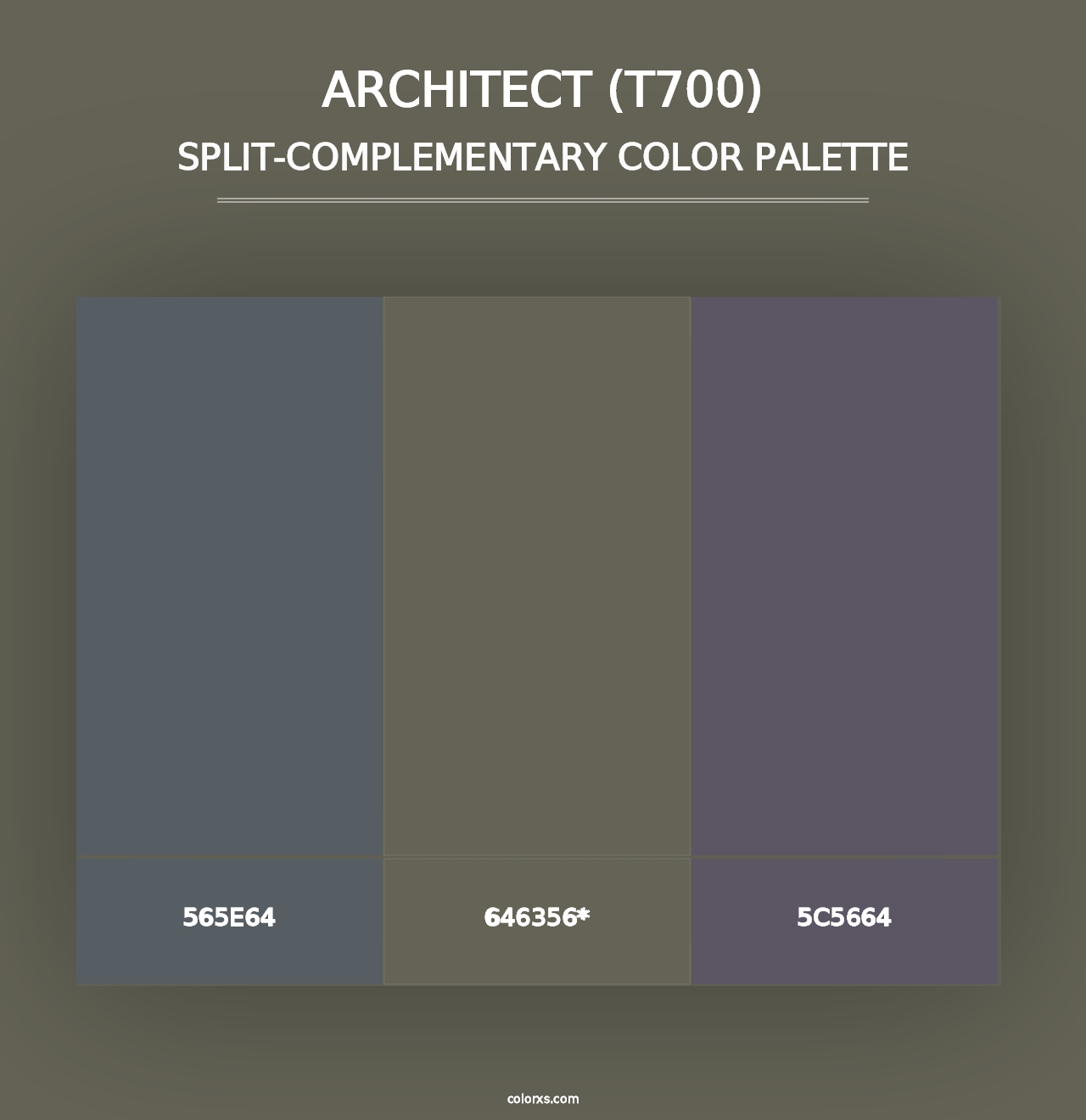 Architect (T700) - Split-Complementary Color Palette