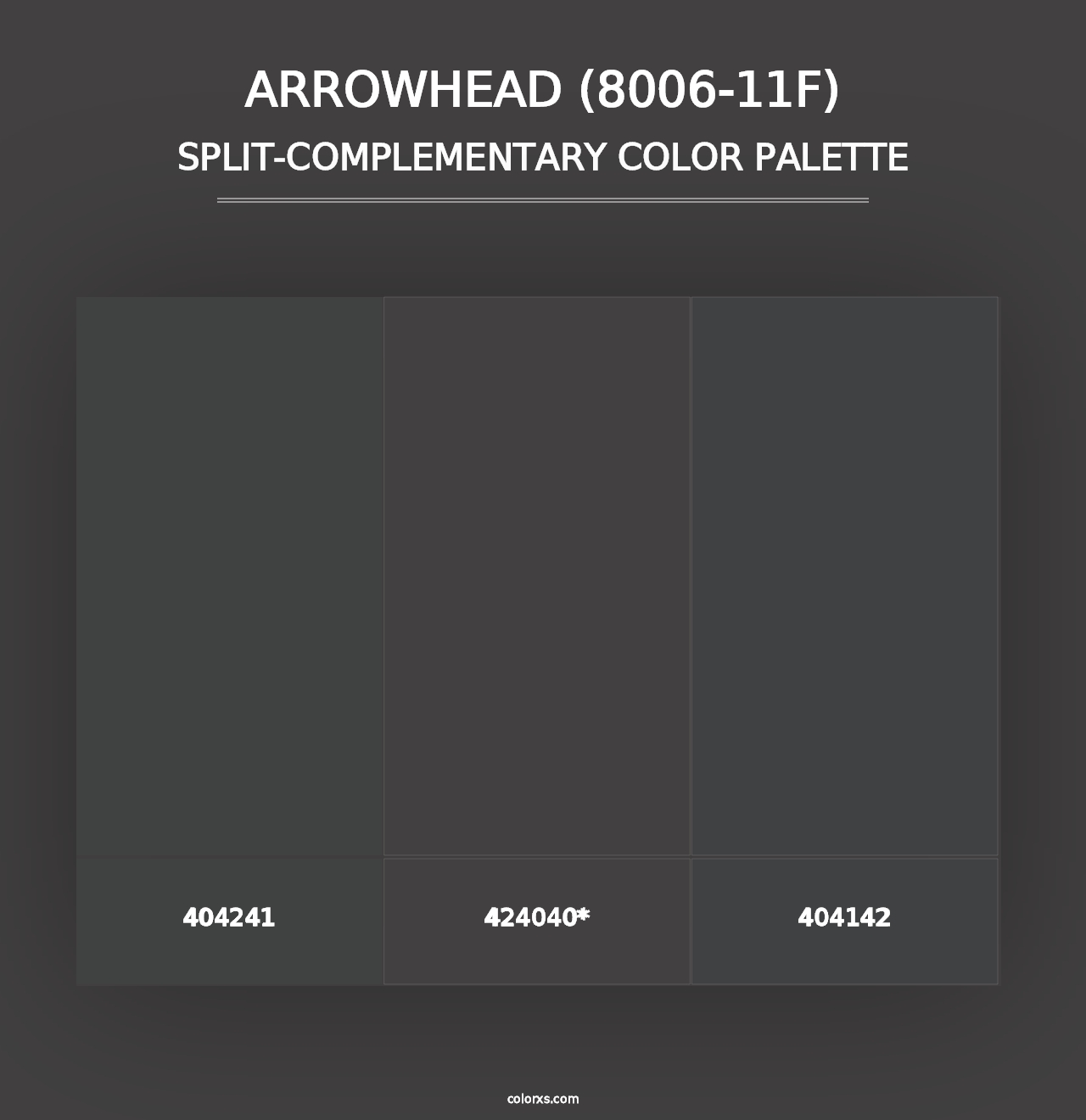 Arrowhead (8006-11F) - Split-Complementary Color Palette