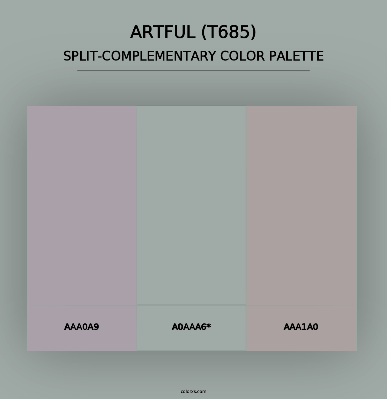 Artful (T685) - Split-Complementary Color Palette