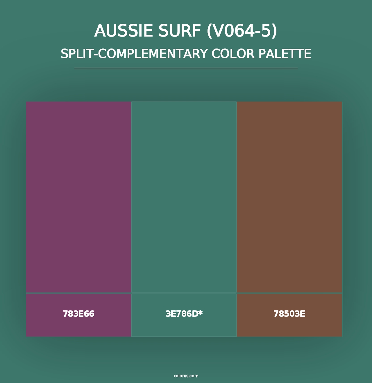 Aussie Surf (V064-5) - Split-Complementary Color Palette