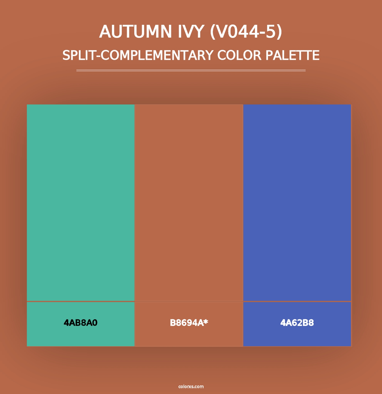 Autumn Ivy (V044-5) - Split-Complementary Color Palette