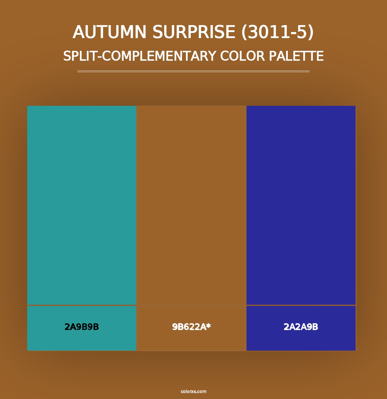 Autumn Surprise (3011-5) - Split-Complementary Color Palette