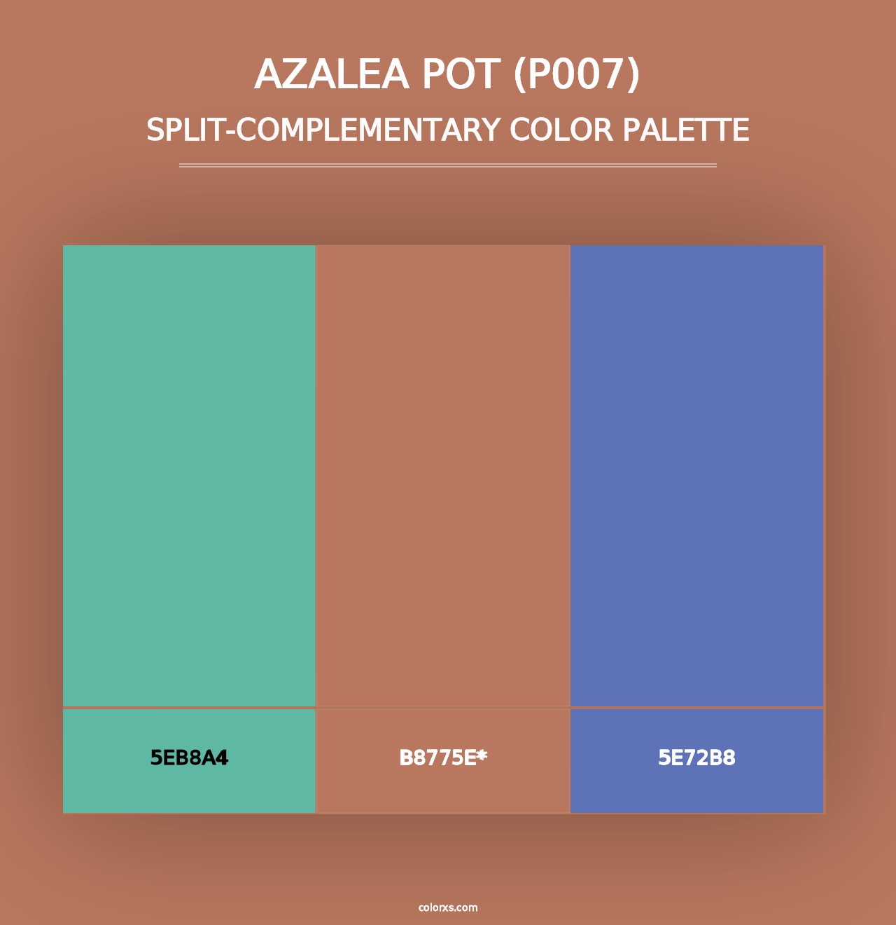 Azalea Pot (P007) - Split-Complementary Color Palette