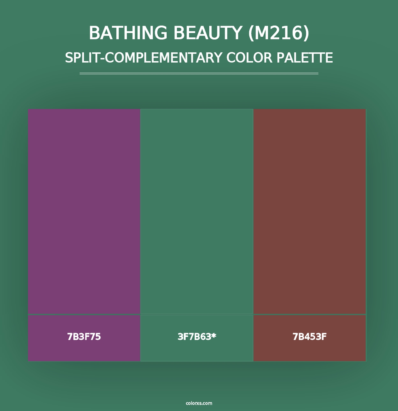 Bathing Beauty (M216) - Split-Complementary Color Palette