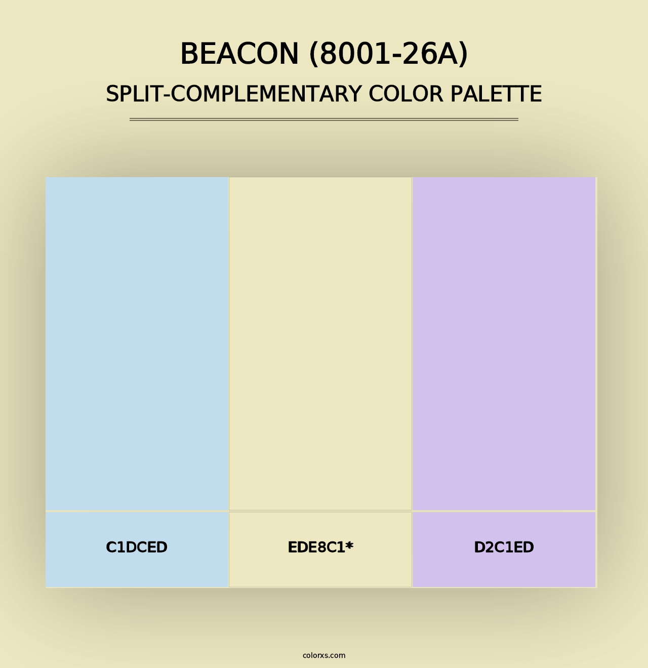 Beacon (8001-26A) - Split-Complementary Color Palette