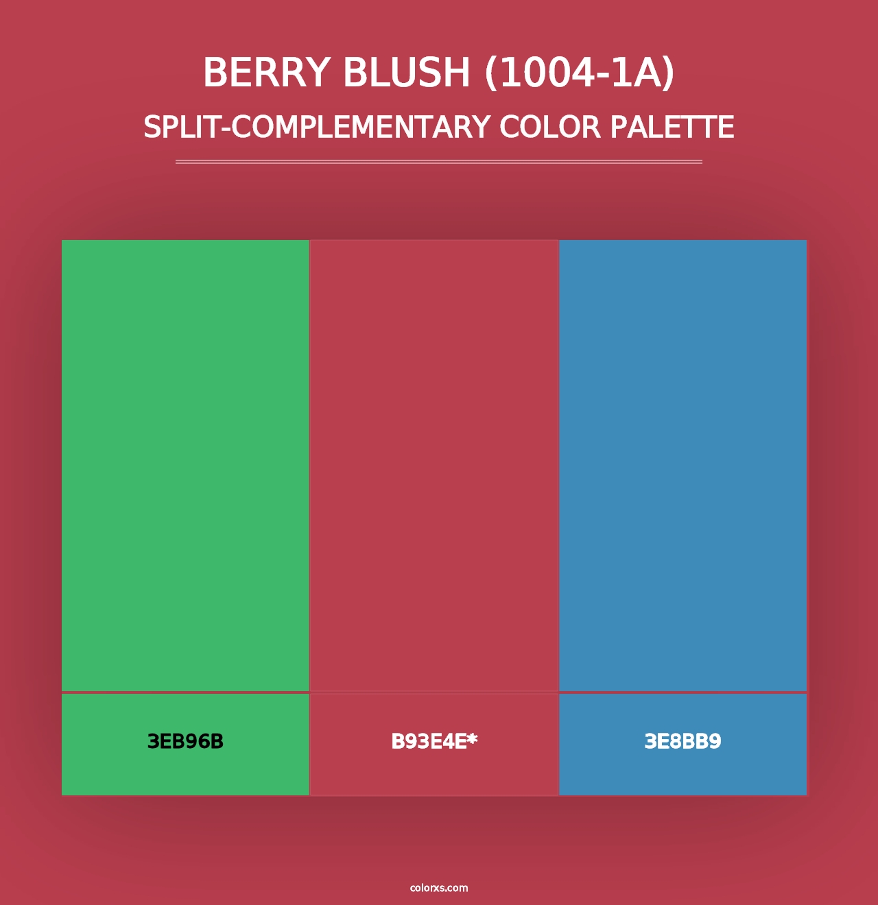 Berry Blush (1004-1A) - Split-Complementary Color Palette