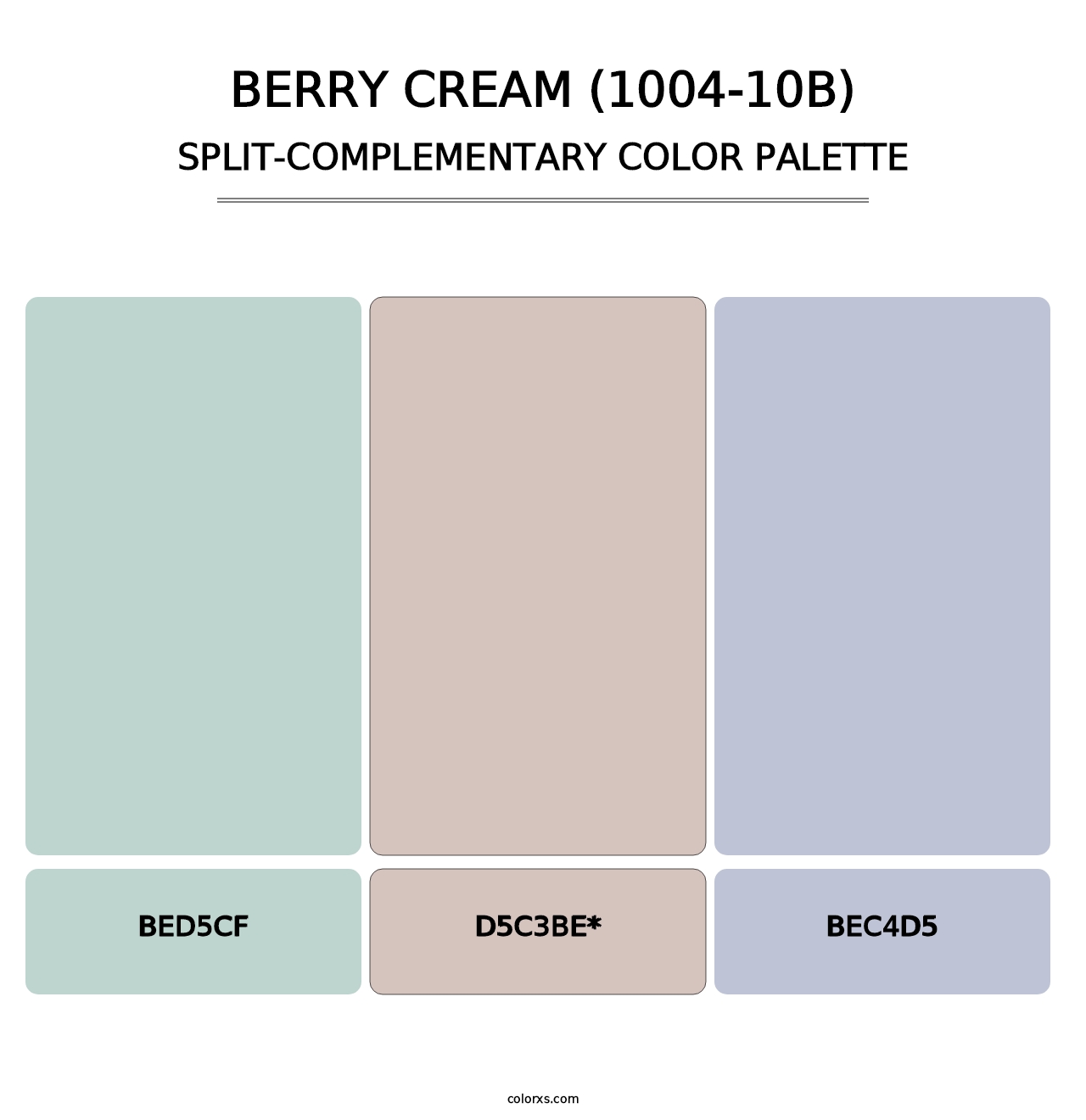 Berry Cream (1004-10B) - Split-Complementary Color Palette