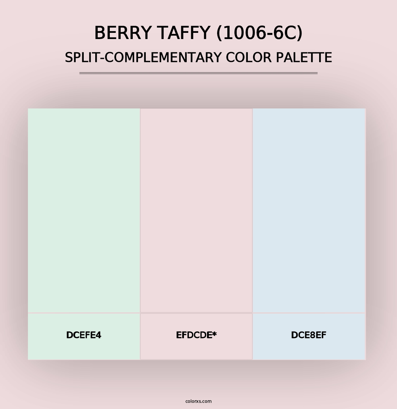 Berry Taffy (1006-6C) - Split-Complementary Color Palette