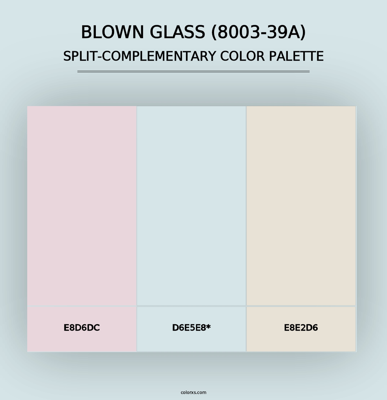 Blown Glass (8003-39A) - Split-Complementary Color Palette