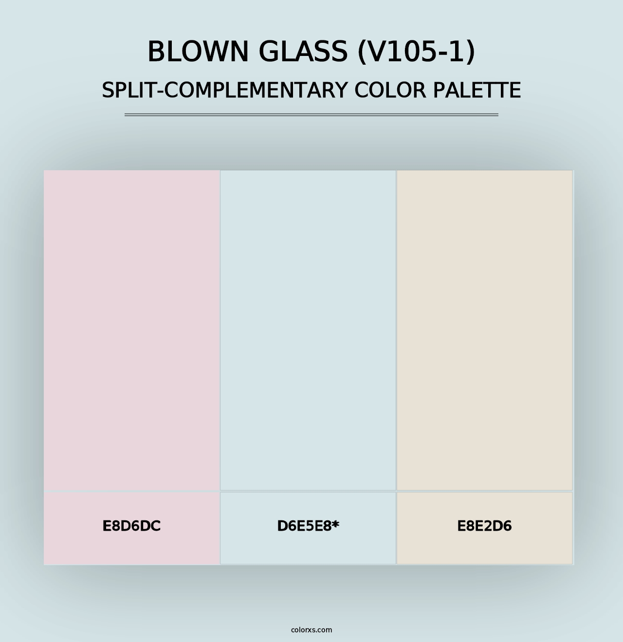 Blown Glass (V105-1) - Split-Complementary Color Palette