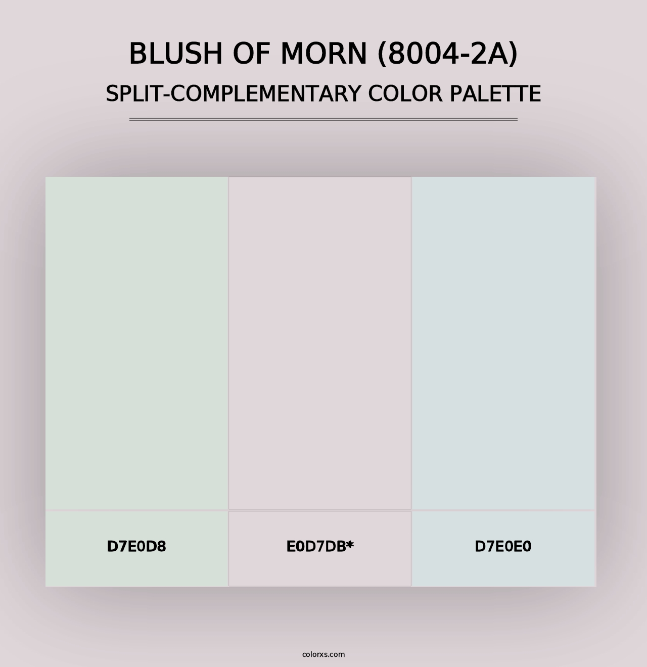 Blush of Morn (8004-2A) - Split-Complementary Color Palette