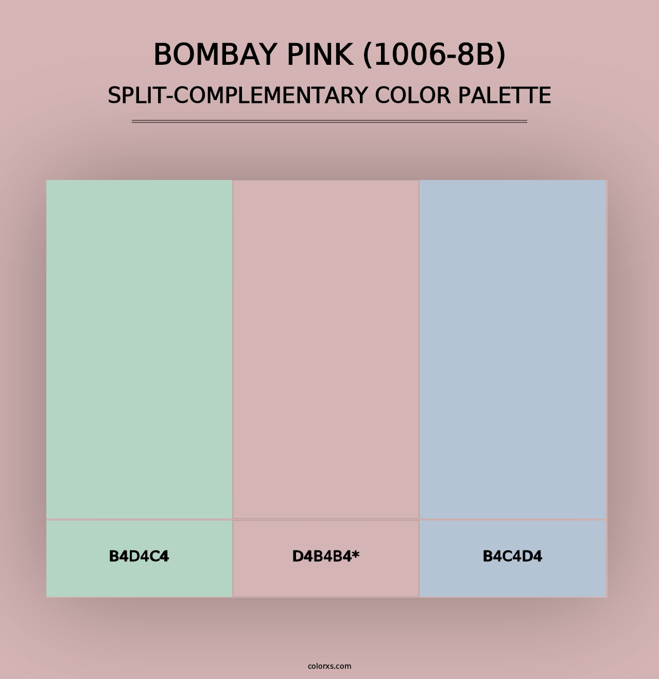 Bombay Pink (1006-8B) - Split-Complementary Color Palette