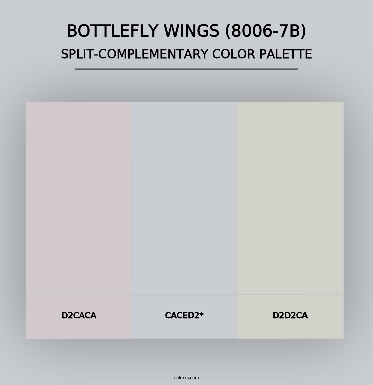 Bottlefly Wings (8006-7B) - Split-Complementary Color Palette