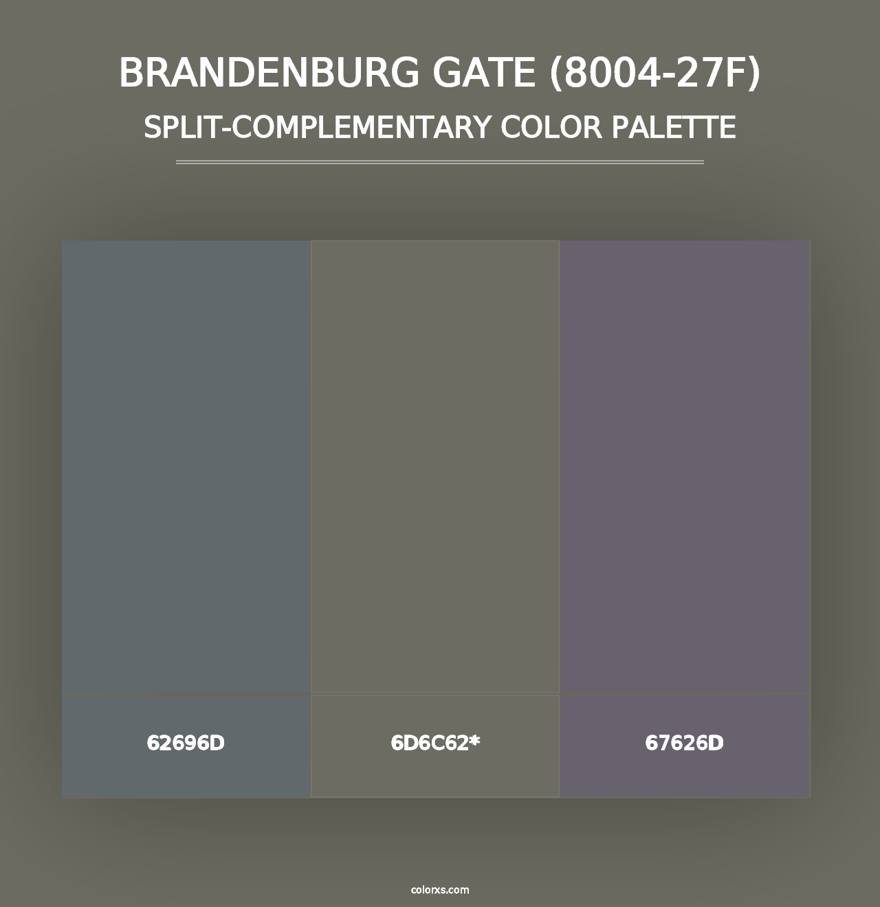 Brandenburg Gate (8004-27F) - Split-Complementary Color Palette