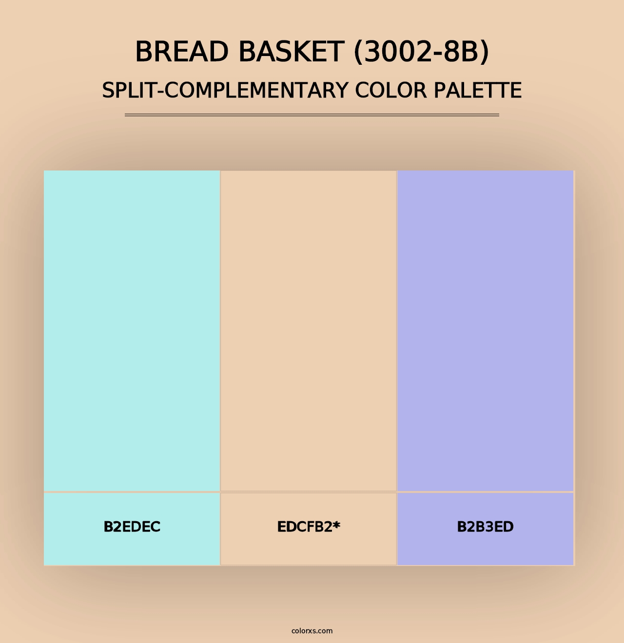 Bread Basket (3002-8B) - Split-Complementary Color Palette