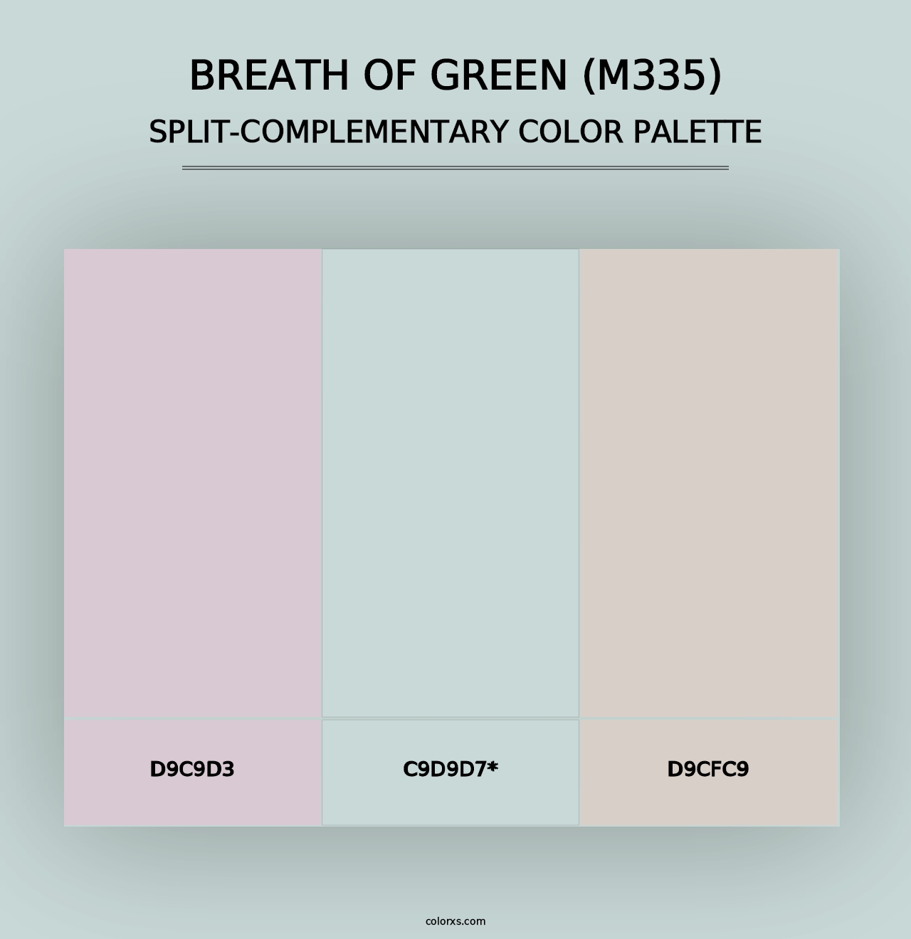 Breath of Green (M335) - Split-Complementary Color Palette