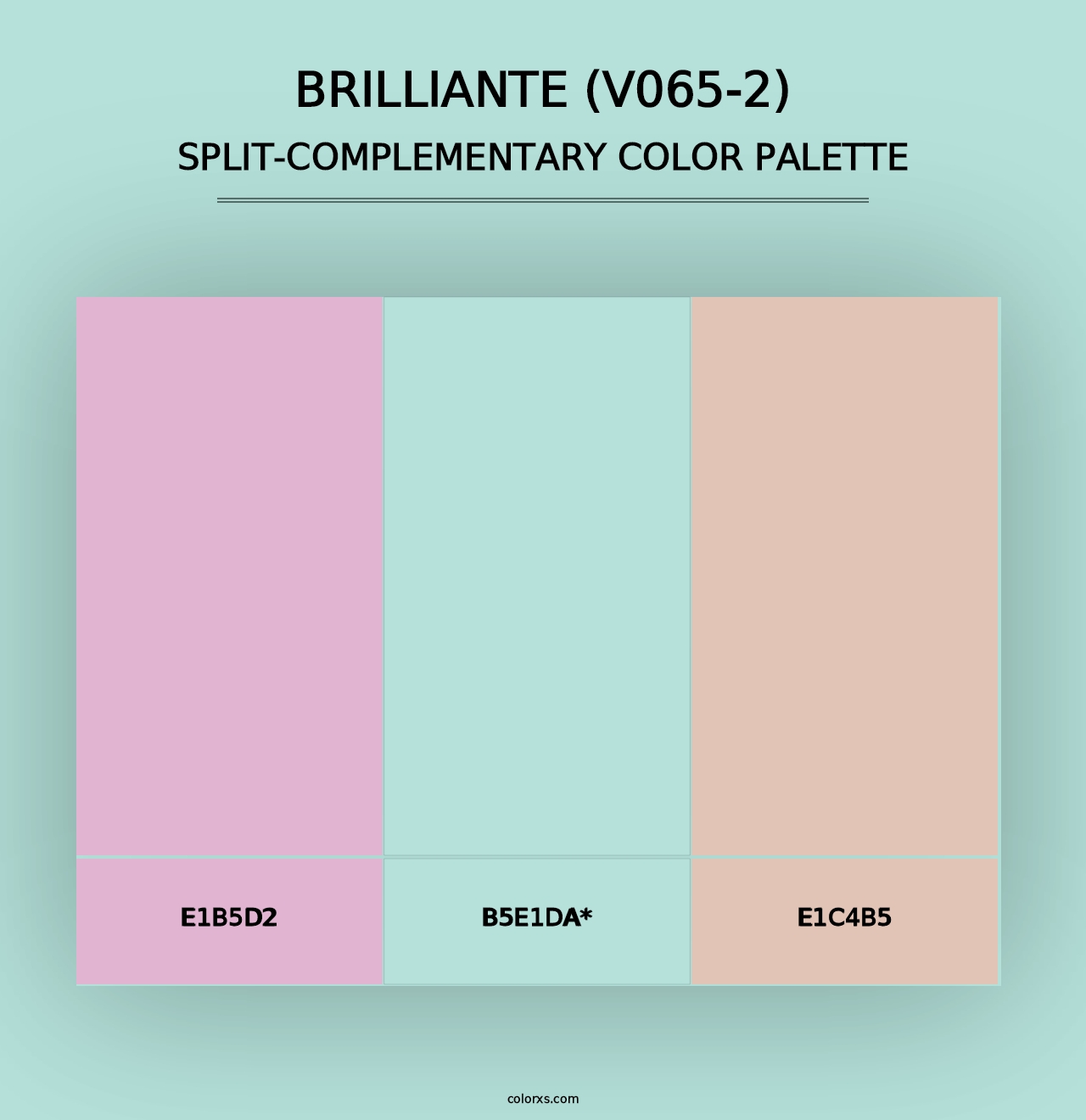 Brilliante (V065-2) - Split-Complementary Color Palette