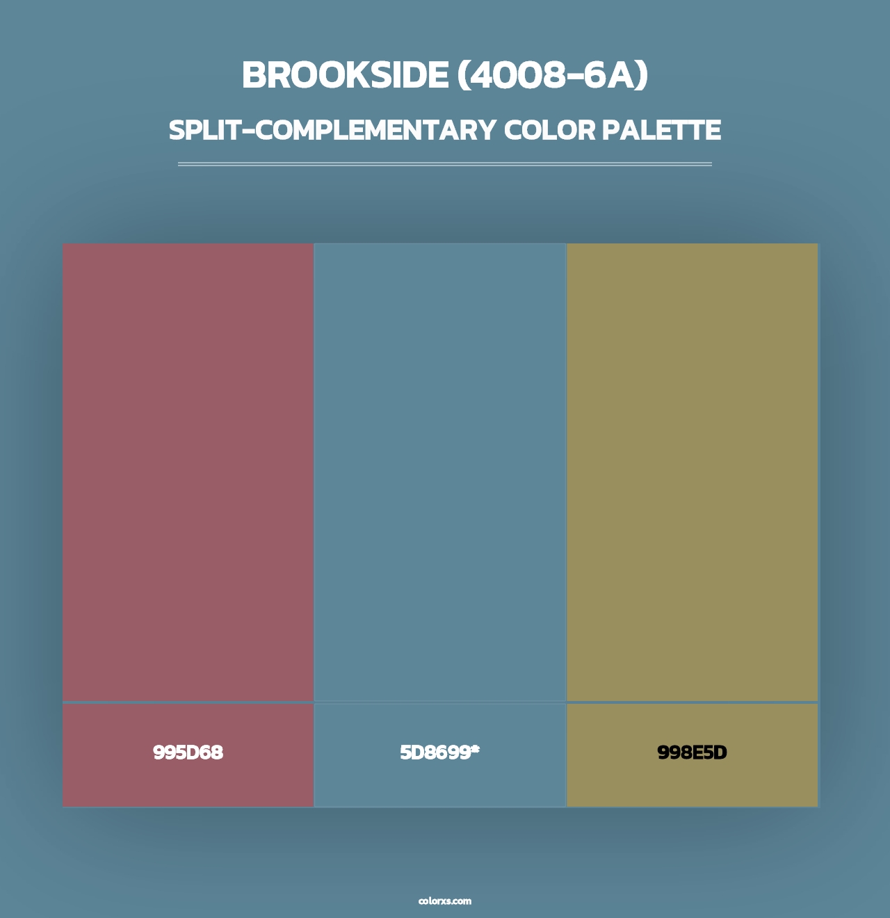 Brookside (4008-6A) - Split-Complementary Color Palette