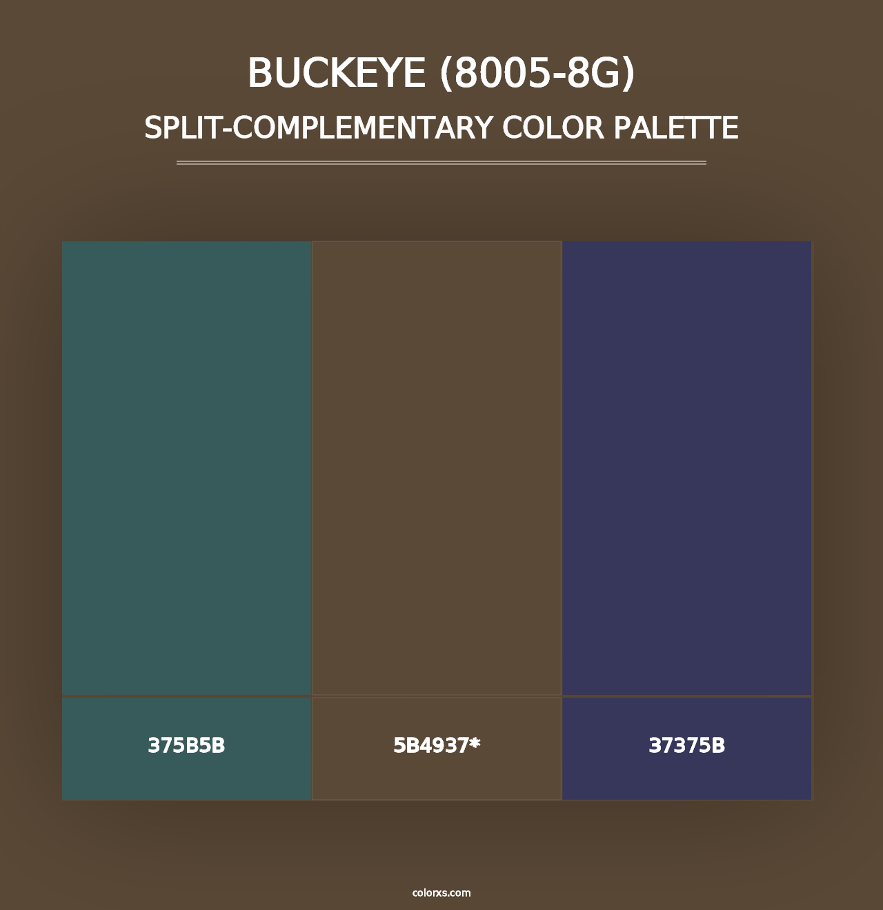 Buckeye (8005-8G) - Split-Complementary Color Palette