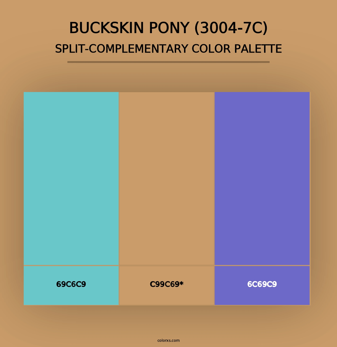 Buckskin Pony (3004-7C) - Split-Complementary Color Palette