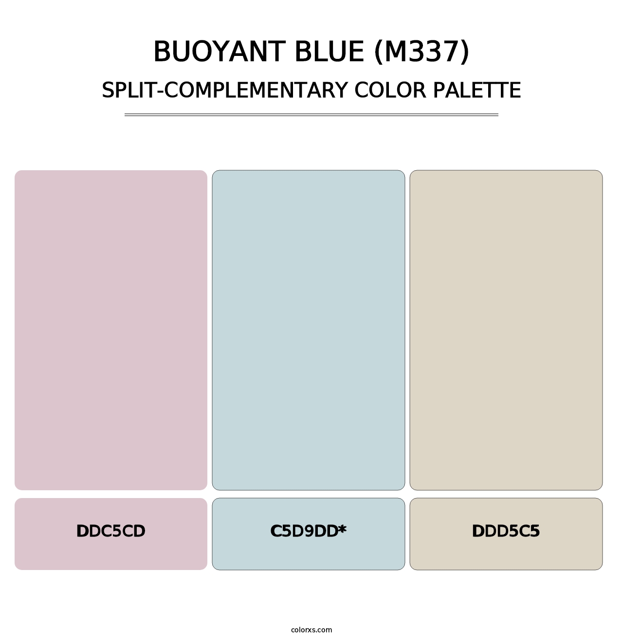 Buoyant Blue (M337) - Split-Complementary Color Palette