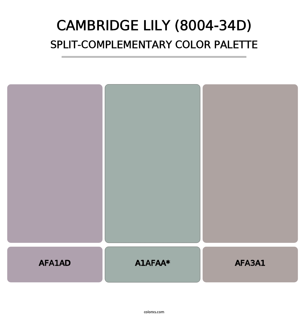 Cambridge Lily (8004-34D) - Split-Complementary Color Palette