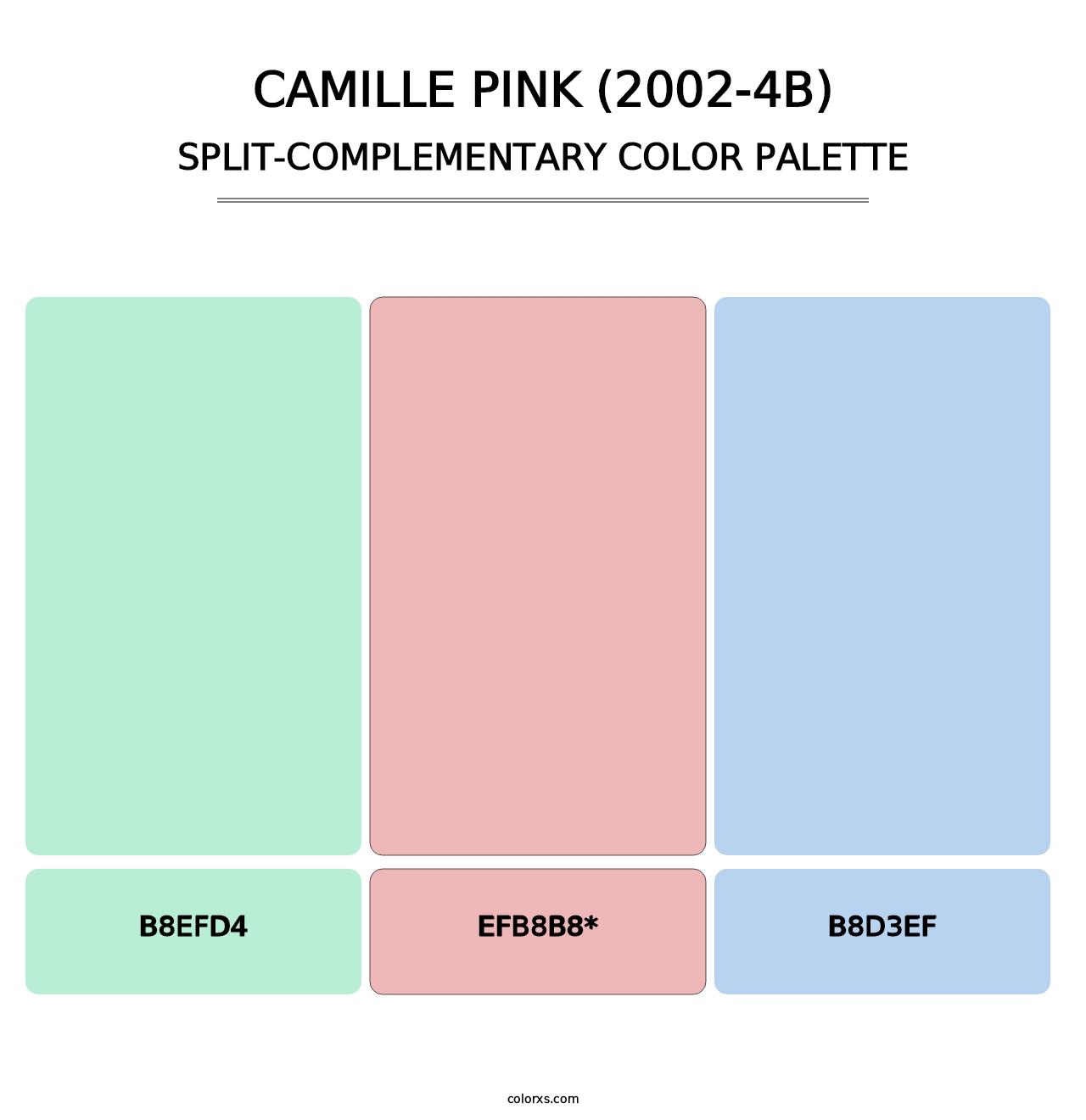 Camille Pink (2002-4B) - Split-Complementary Color Palette