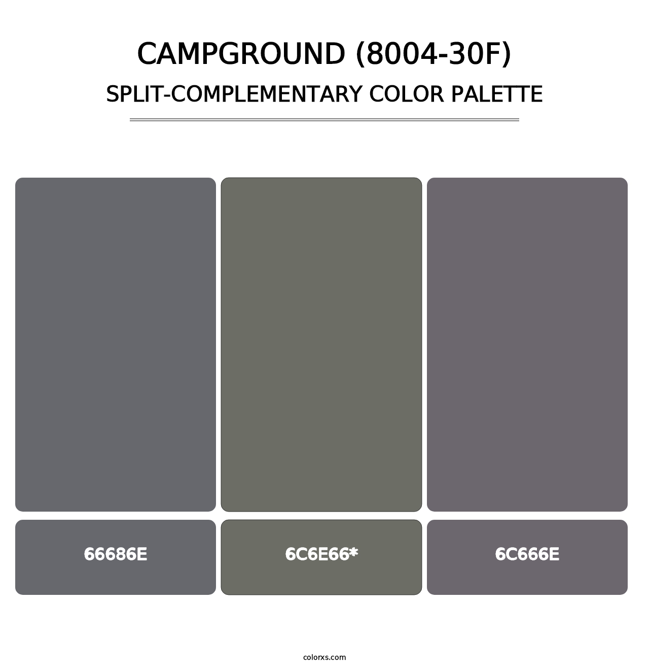 Campground (8004-30F) - Split-Complementary Color Palette