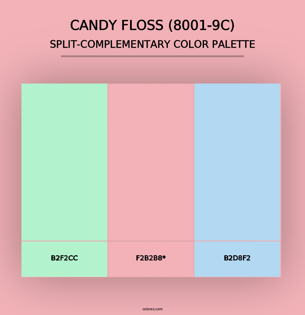 Candy Floss (8001-9C) - Split-Complementary Color Palette